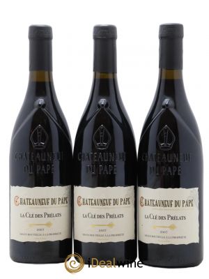 Châteauneuf-du-Pape La Cle Des Prelats 2007 - Lot of 3 Bottles