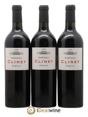 Château Clinet  2009 - Lot of 3 Bottles
