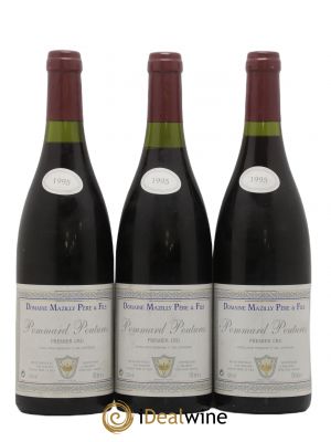 Pommard 1er Cru Les Poutures Domaine Mazilly 1995 - Lot of 3 Bottles
