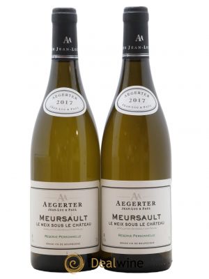 Meursault Aegerter Meix sous le Château 2017 - Lot of 2 Bottles