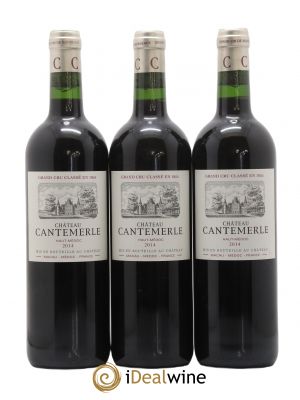 Château Cantemerle 5ème Grand Cru Classé  2014 - Lot of 3 Bottles