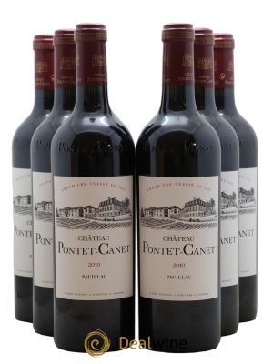 Château Pontet Canet 5ème Grand Cru Classé  2010 - Lot of 6 Bottles