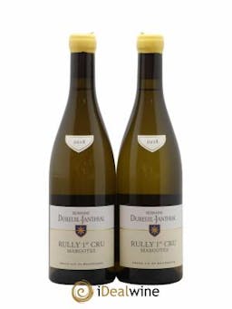 Rully 1er Cru Les Margotés Vincent Dureuil-Janthial  2018 - Lot of 2 Bottles