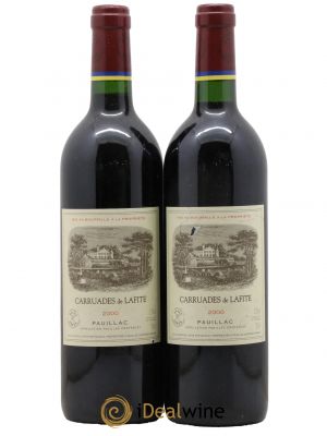 Carruades de Lafite Rothschild Second vin 2000 - Lot de 2 Flaschen