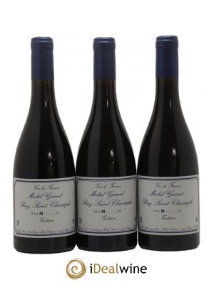 Vin de France Priez Saint Christophe Michel Grisard  2014 - Lot de 3 Bouteilles