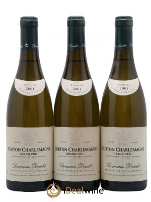 Corton-Charlemagne Grand Cru Domaine Doudet 2001 - Lot of 3 Bottles