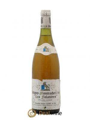 Puligny-Montrachet 1er Cru Les Folatières Henri Clerc  1985 - Lot of 1 Bottle