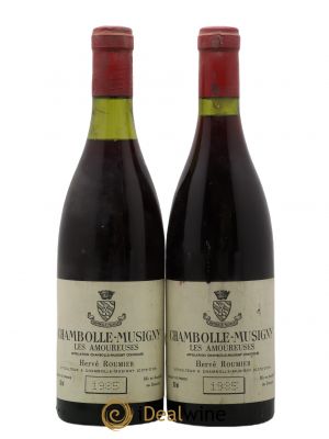 Chambolle-Musigny 1er Cru Les Amoureuses Hervé Roumier  1985 - Lot of 2 Bottles