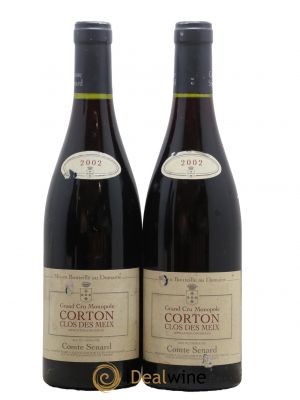 Corton Grand Cru Clos des Meix Monopole Comte Senard 2002 - Lot de 2 Bottles