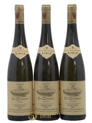 Alsace Pinot Gris Clos Windsbuhl Zind-Humbrecht (Domaine) 2003 - Lot de 3 Bottles