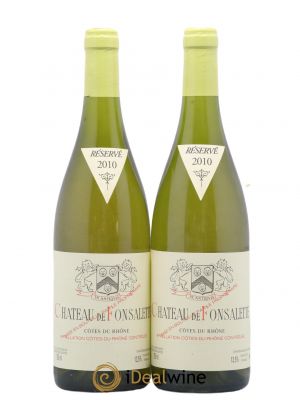 Côtes du Rhône Château de Fonsalette Emmanuel Reynaud 2010 - Lot de 2 Bottles