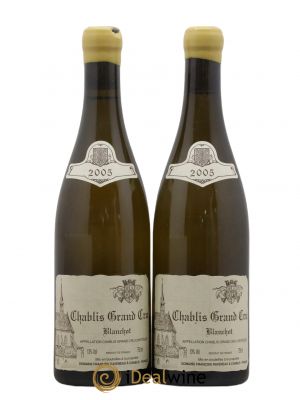 Chablis Grand Cru Blanchot Raveneau (Domaine)  2005 - Lot of 2 Bottles