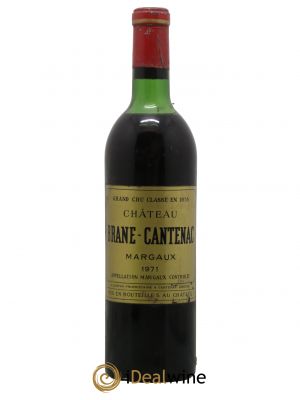 Château Brane Cantenac 2ème Grand Cru Classé 1971 - Lot de 1 Bottle