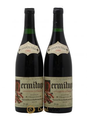 Hermitage Chapoutier 1986 - Lot de 2 Bottles