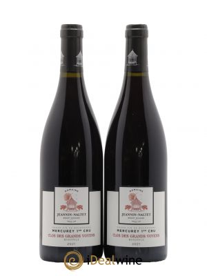 Mercurey 1er Cru Clos des Grands Voyens Domaine Jeannin-Naltet 2021 - Lot of 2 Bottles