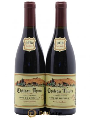 Côte de Brouilly Cuvée Zaccharie Château Thivin 2018 - Lot de 2 Bottles