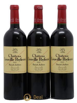 Château Léoville Poyferré 2ème Grand Cru Classé 2013 - Lot de 3 Bottiglie