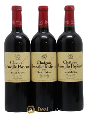 Château Léoville Poyferré 2ème Grand Cru Classé 2013 - Lot de 3 Bottiglie