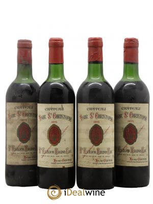 Saint-Émilion Grand Cru Château Tour Saint Christophe 1975 - Lot de 4 Bottles