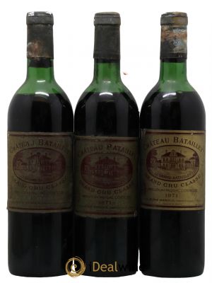Château Batailley 5ème Grand Cru Classé 1971 - Lot de 3 Bottles