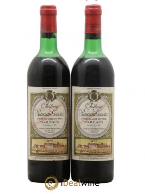 Château Rauzan-Gassies 2ème Grand Cru Classé  1975 - Lot of 2 Bottles