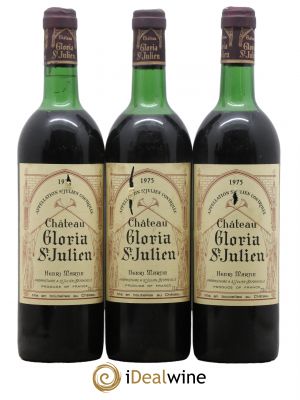 Château Gloria  1975 - Lot of 3 Bottles