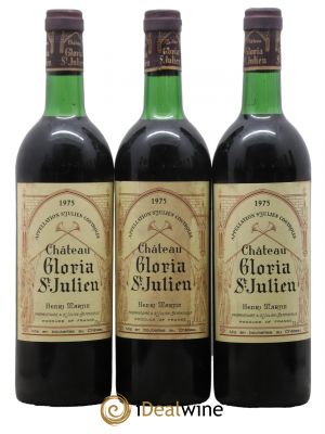 Château Gloria 1975 - Lot de 3 Bottles