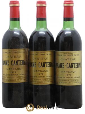 Château Brane Cantenac 2ème Grand Cru Classé  1979 - Lot of 3 Bottles