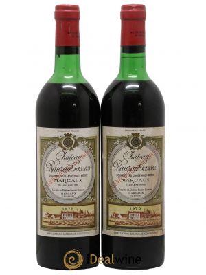 Château Rauzan-Gassies 2ème Grand Cru Classé  1975 - Lotto di 2 Bottiglie