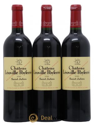 Château Léoville Poyferré 2ème Grand Cru Classé 2010 - Lot de 3 Bottiglie