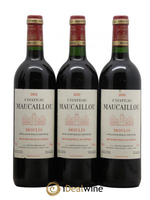 Château Maucaillou  2002 - Lotto di 3 Bottiglie