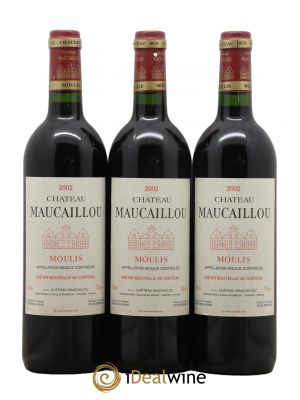 Château Maucaillou 2002 - Lot de 3 Bottiglie