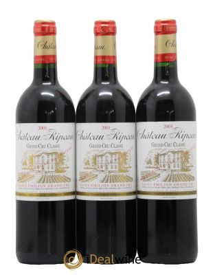 Château Ripeau Grand Cru Classé  2001 - Lot of 3 Bottles