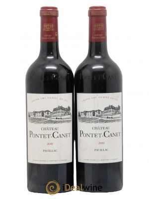 Château Pontet Canet 5ème Grand Cru Classé 2011 - Lot de 2 Bottles