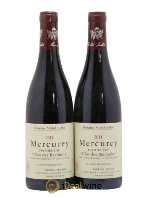 Mercurey 1er Cru Clos des Barraults Michel Juillot (Domaine) 2011 - Lot de 2 Bottles