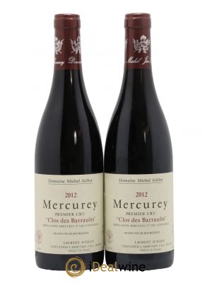 Mercurey 1er Cru Clos des Barraults Michel Juillot (Domaine) 2012 - Lot de 2 Bottles