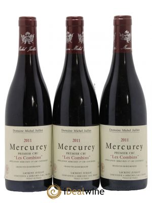 Mercurey 1er Cru Les Combins Michel Juillot (Domaine) 2011 - Lot of 3 Bottles