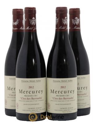 Mercurey 1er Cru Clos des Barraults Michel Juillot (Domaine)  2012 - Lot of 4 Bottles