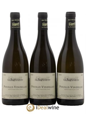 Pouilly-Vinzelles La Soufrandière - Bret Brothers  2014 - Lot of 3 Bottles