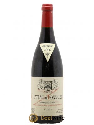 Côtes du Rhône Cuvée Syrah Château de Fonsalette 2006 - Lot de 1 Bottle