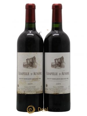 Chapelle d'Ausone Second vin  2005 - Lot of 2 Bottles