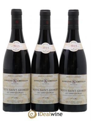 Nuits Saint-Georges 1er Cru Les Saint Georges Robert Chevillon  2015 - Lot of 3 Bottles
