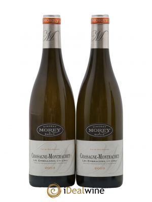 Chassagne-Montrachet 1er Cru Les Embrazées Vincent et Sophie Morey  2013 - Lot of 2 Bottles