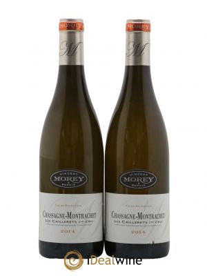 Chassagne-Montrachet 1er Cru Les Caillerets Vincent & Sophie Morey 2014 - Lot of 2 Bottles