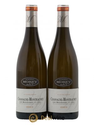 Chassagne-Montrachet 1er Cru Baudines Vincent & Sophie Morey 2013 - Lot de 2 Bottles