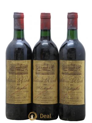 Château le Crock Cru Bourgeois  1985 - Lot of 3 Bottles