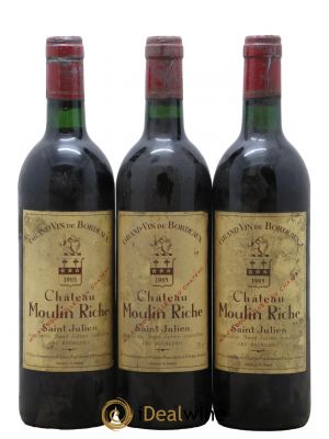Château Moulin Riche  1985 - Lot of 3 Bottles