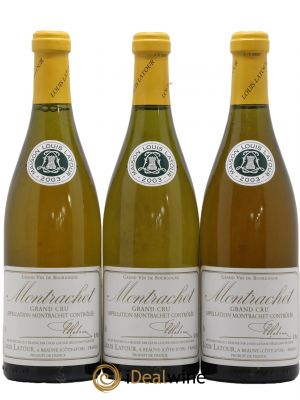 Montrachet Grand Cru Louis Latour 2003 - Lot de 3 Bouteilles