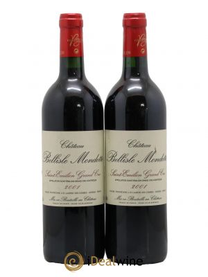 Château Bellisle Mondotte  2001 - Lot of 2 Bottles