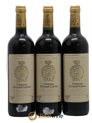 Château Gruaud Larose 2ème Grand Cru Classé  2005 - Lot of 3 Bottles